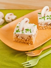 Cheesecakes aux champignons et au fromage frais
Photo : © ANICC