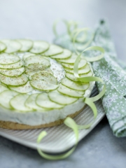 Cheesecake au concombre et à la menthe
Photo : © JC. Amiel / L. du Tilly