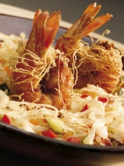 Choucroute en barigoule et gambas
Photo : © IFCC &ndash; lachoucrouteadesidees.com
