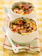 Clafoutis au Sainte-Maure et au Jambon
Photo : © Monoprix