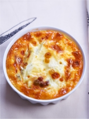 Clafoutis courgette à la Fourme d'Ambert AOP