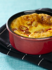 Clafoutis de tomates cerises et emmental
Photo : © Collective de l'Emmental français