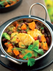 Colombo de Lotte, Potimarron et Haricots Rouges
Photo : © Patricia Kettenhofen / Elle&Vire