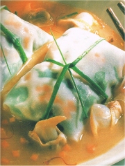 Ravioles de coques en nage de gingembre
Photo : © Philippe Asset / CNC