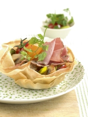 Corolle de légumes et jambon cuit aux herbes
Photo : © CICT