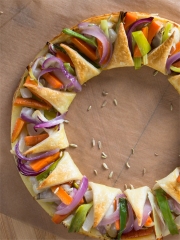 Couronne de Légumes Bio de Printemps sans Gluten
Photo : © Mary Fer Mournier