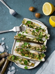 Couteaux au four pour l'apéro
Photo : © Pavillon France