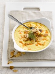 Crème brulée pommes de terre et saumon fumé
Photo : © Pommes de terre, tellement de caractères !