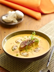 Crème de Potiron et son Escalope de Foie Gras Poêlée
Photo : © Feyel