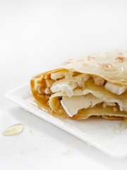 Crêpe salée au brie, noix et miel
Photo : © Alice Flocco