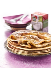 Recette Crêpes soufflées au lait de coco