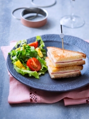 Recette Croque-Monsieur façon Mini Club Sandwiches à l'ananas caramélisé