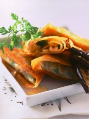 Croustillants de pieds d'agneau sur aubergines
Photo : © Confédération Nationale de la Triperie Française (CNTF)