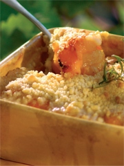 Crumble aux abricots et romarin
Photo : DR