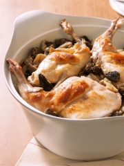 Cuisses de Lapin au vin jaune safrané et fricassée de champignons
Photo : © Lapin NA – La Nouvelle Agriculture®