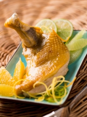 Recette Cuisses de pintade au citron vert et vinaigre balsamique