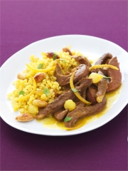 Curry de coeur de veau aux épices douces
Photo : © INTERBEV / Produits Tripiers / Studio Mixture