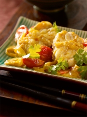 Recette Curry de lotte au lait de coco