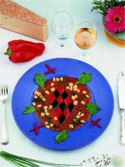 Damier d'aubergines et poivrons
Photo : © CIGC