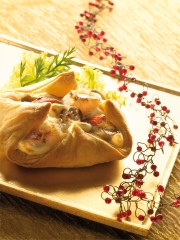 Feuilleté de St Jacques au Beaufort
Photo : © Atelier Sylvain Madelon