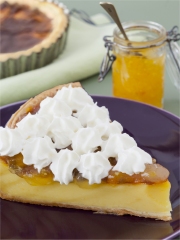 Fiadone revisité, confiture de citron et chantilly de brocciu
Photo : © F. Mantovani / NosRégionsontduTalent