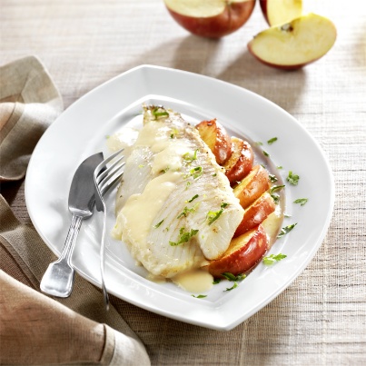 Filet de barbue aux pommes et au cidre
Photo : © Pavillon France