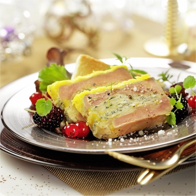 Foie gras à la Fourme de Montbrison
Photo : © Studio Guy Renaux