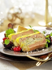 Foie gras à la Fourme de Montbrison
Photo : © Studio Guy Renaux