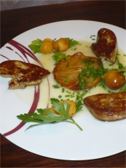 Foie Gras de Canard Lorrain poêlé aux Mirabelles
Photo : © Sylvie Fleurot