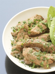 Foie de veau citron, cumin et curcuma
Photo : © Edouard Sicot