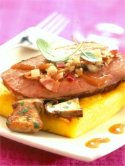 Foie de veau à la polenta
Photo : © Confédération Nationale de la Triperie Française (CNTF)