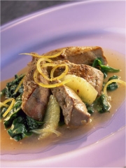 Foie de veau au miel et au citron
Photo : © Confédération Nationale de la Triperie Française (CNTF)