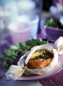 Supr�mes de Pintade en Papillote � la Tapenade
� www.pintade.com