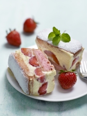 Recette Fraisier Express aux Biscuits Roses