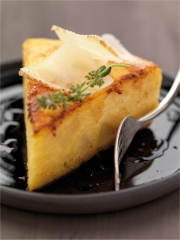 Galette de polenta dorée au fromage Pur Brebis Pyrénées