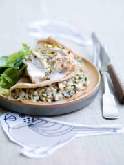 Recette Galette de sarrasin duxelle de champignons et émincés de poulet