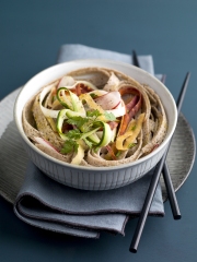 Recette Galettes façon soba et tagliatelles de légumes racines