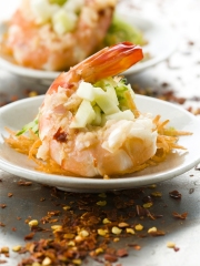 Cocktail de gambas façon Thaï
Photo : © Ducros / Studio Nicolas Louis