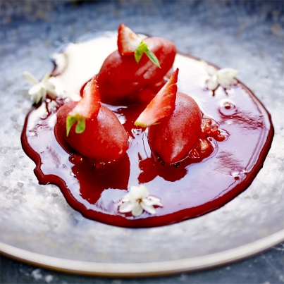 Gaspacho de Fraises de France au Jasmin
Photo : © J.C. Amiel / Fraise de France