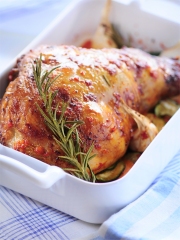Gigot d'agneau de Pâques et ses légumes
Photo : © Marque Repère