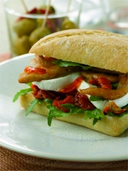 Burger façon Méditerranéen
Photo : © Pain Jacquet