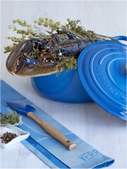 Recette Homard bleu de Bretagne cuit en cocotte lutée aux vapeurs d'Origan des montagnes
