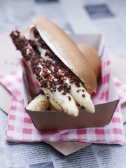 Hot Dog d'Asperges des Sables des Landes sauce béarnaise