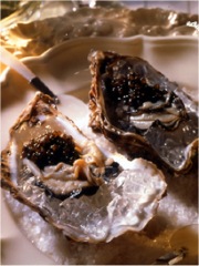 Huîtres au caviar