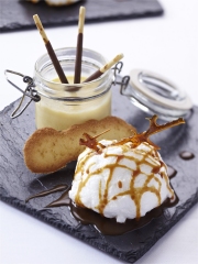 Ile Flottante aux œufs U bio Bleu-Blanc-Cœur
Photo : © Bleu-Blanc-Coeur / Fabrice VEIGAS