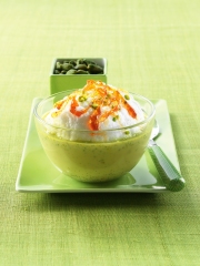 Ile flottante sur crème pistache
Photo : © Cedus