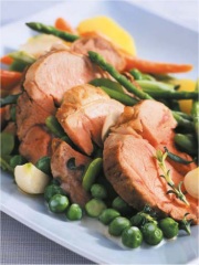 Jarret de Veau de la Pentecôte poché, blanquette de légumes printaniers
Photo : © Collective du Veau de la Pentecôte