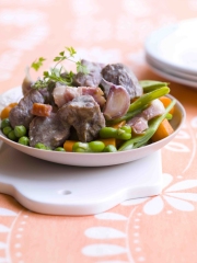 Joue de porc à la crème d'ail et au poiré
Photo : © CNTF