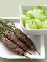 Recette Kebal de cheval aux tagliatelles au concombre