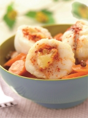 Lotte pochée au piment d'Espelette farcie de Pouligny-St-Pierre
Photo : © CIFC / Nicolas Louis